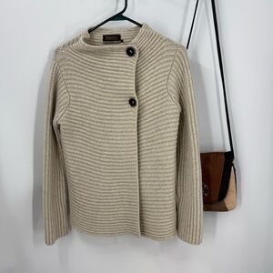 Fisherman Out Of IRELAND vintage CASHMERE WOOL ribbed Knit SWEATER XS